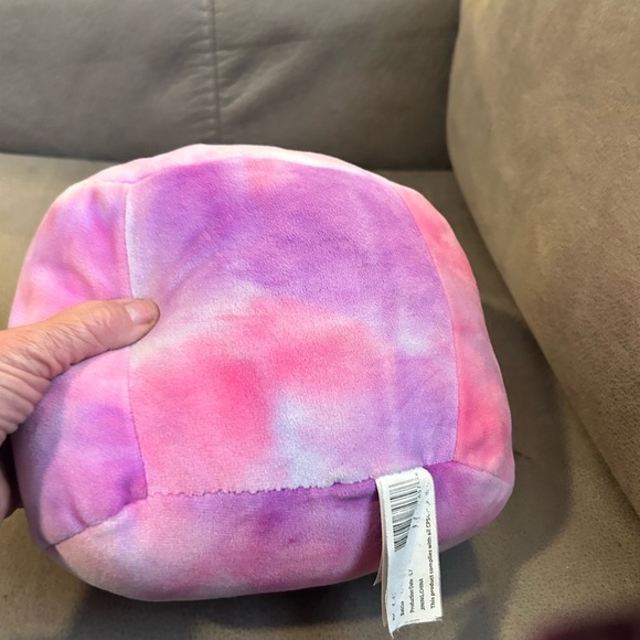 Lola Kellytoy 8 Inch Stackable Squishmallow Pink Purple Tie-Dye Unicorn Pig - Picture 5 of 6